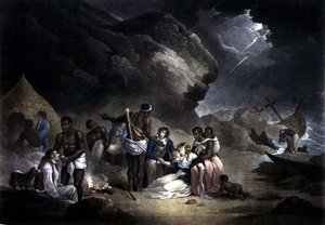 ジョンラファエルスミスによって刻まれたアフリカのホスピタリティ、パブ。 S.モーガン、ロンドン、1814年（後の色のメゾチント）（120642組） 作： English School